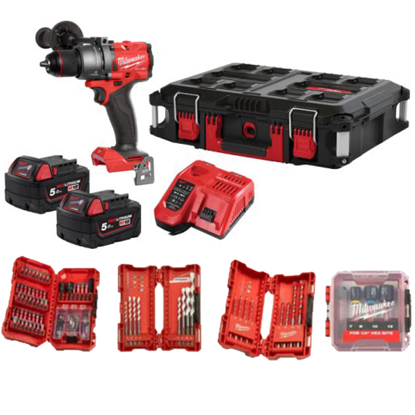 Акумулаторен ударен винтоверт MILWAUKEE M18FPD3100P-502P POWER PACK / 4933498240 Акумулаторен ударен винтоверт MILWAUKEE M18FPD3100P-502P POWER PACK / 4933498240